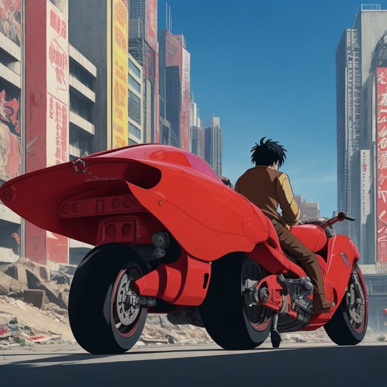 кадр из аниме "Акира".