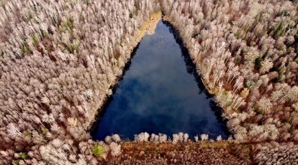 Треугольное озеро за территорией лагеря "Хохенбрух". Фото из открытых источников