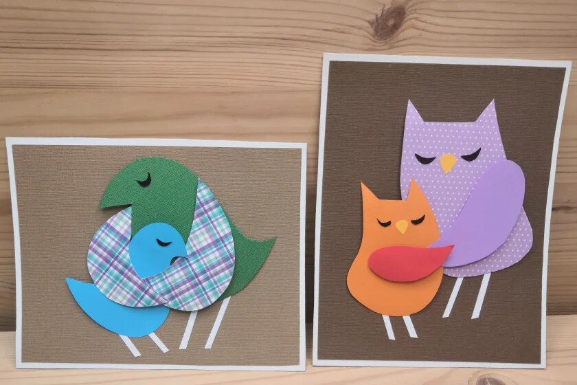 Птички своими руками | Mothers day cards craft, Bird cards, Mothers day cards