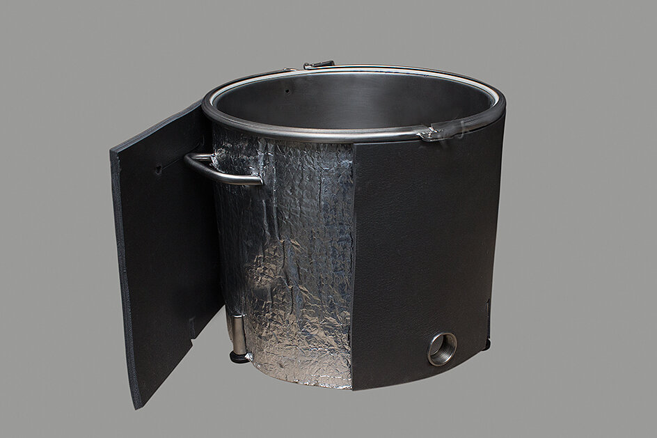 Разные утеплитель перегонных кубов.