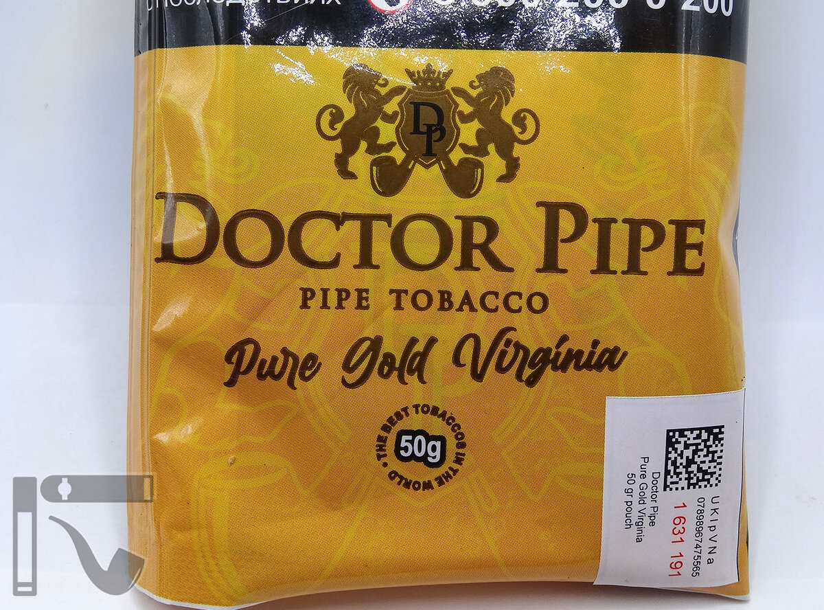 Трубочный табак Doctor Pipe Virginia Pure Gold. Фото:©канал "Уголок Курильщика