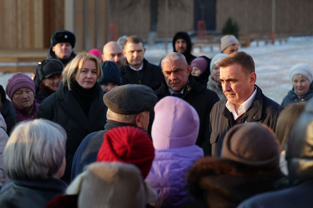    Губернатор Алексей Дюмин пообщался с жителями Ясногорска