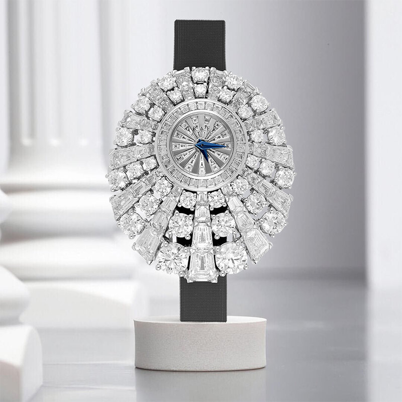 Часы Graff Peacock в 38 мм корпусе из белого золота с бриллиантами