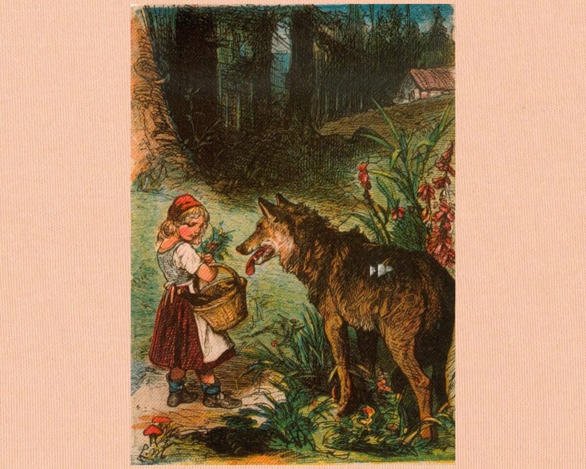 «Красная Шапочка», иллюстрация Уолтер Крейн