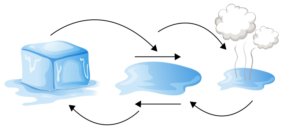 Выделение воздуха вода. Превращение воды в лед. Состояния воды в природе для детей. Лед вода пар. Состояния воды схема.