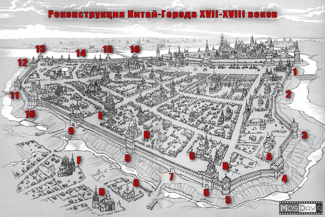 Что означает белый город. Схема стены Китай города в Москве. Схема Китайгородской стены. Китайгородская стена на карте Москвы. План Китай города 16 век.