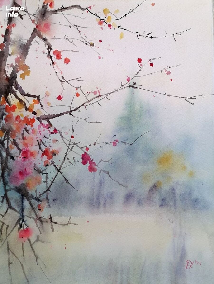 Автор акварельной работы, Елена Киселева