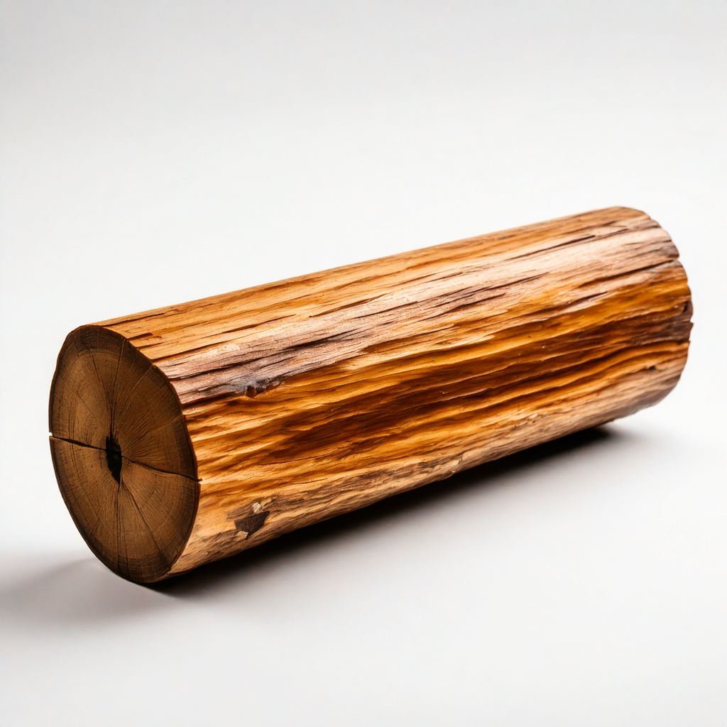 Рисунок бревна дерева "Акации" сгенерированный ИИ.