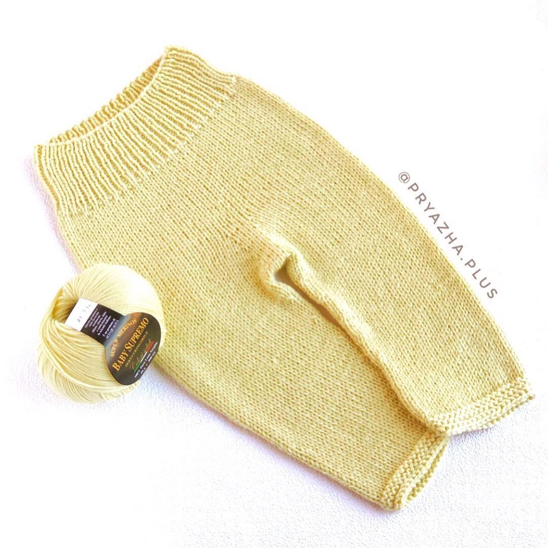 штанишки спицами