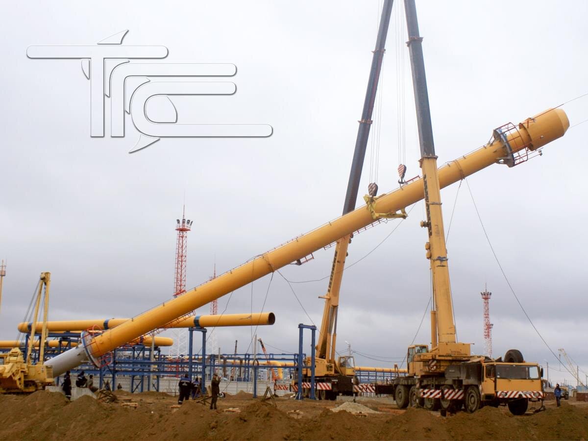 Монтаж факельной установки