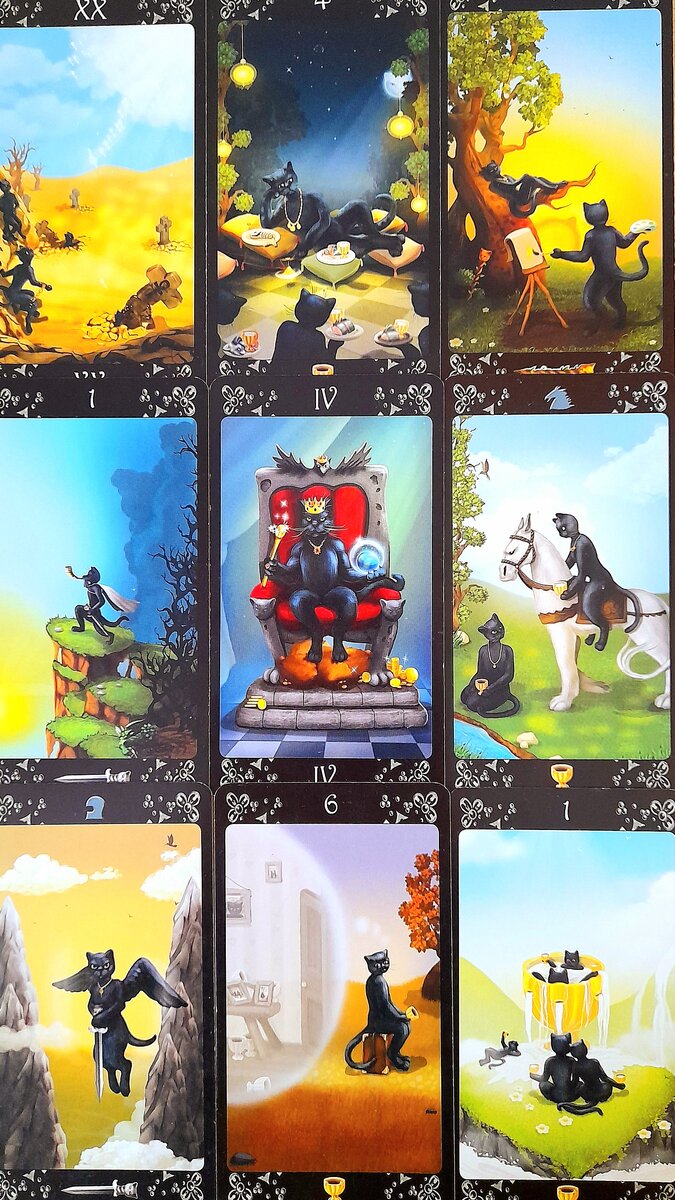 Расклад на картах Таро Черных Котов