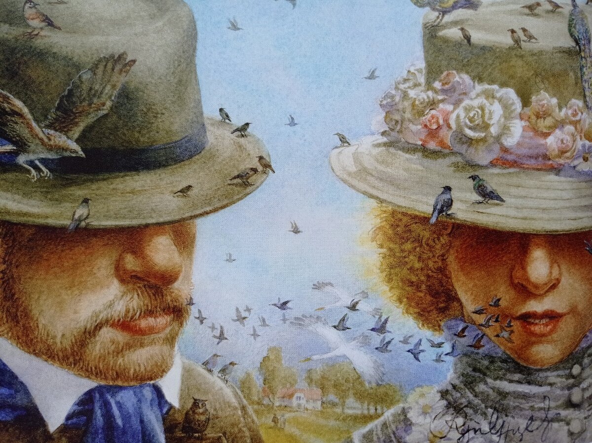 "Летний разговор" 2009 г художник Владимир Румянцев (из альбома неКоты)