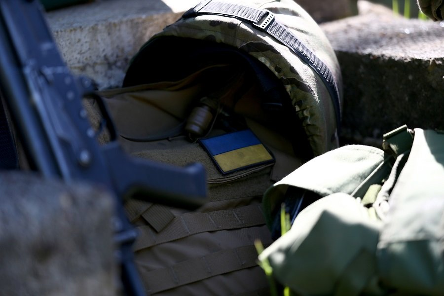 Военная амуниция украинских военнослужащих - Фото: ADAM VAUGHAN/EPA/TASS