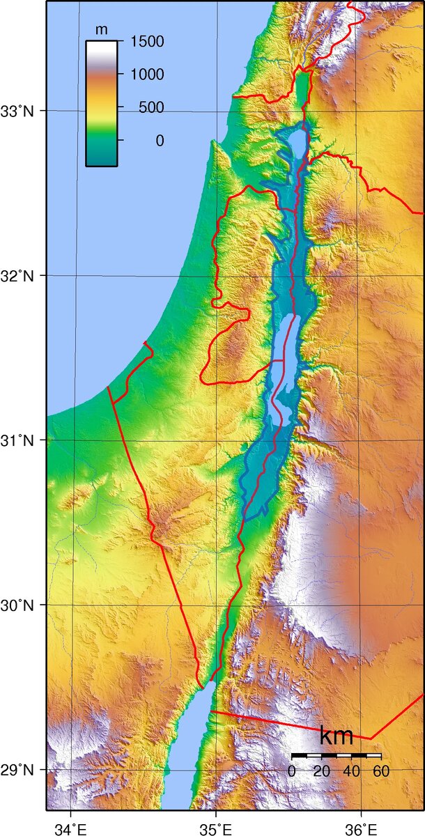 Рельеф для нового канала благоприятный - скалы можно взрывать, задавая параметры, а породы пойдут в дело на берегах "Мёртвого моря"