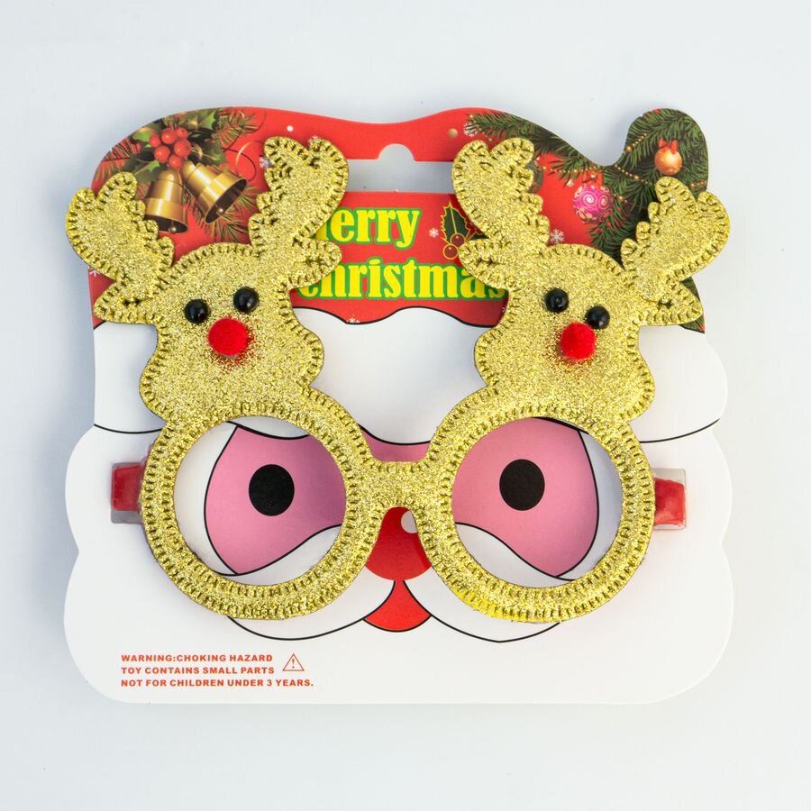 Очки НГ "Олени" золотые