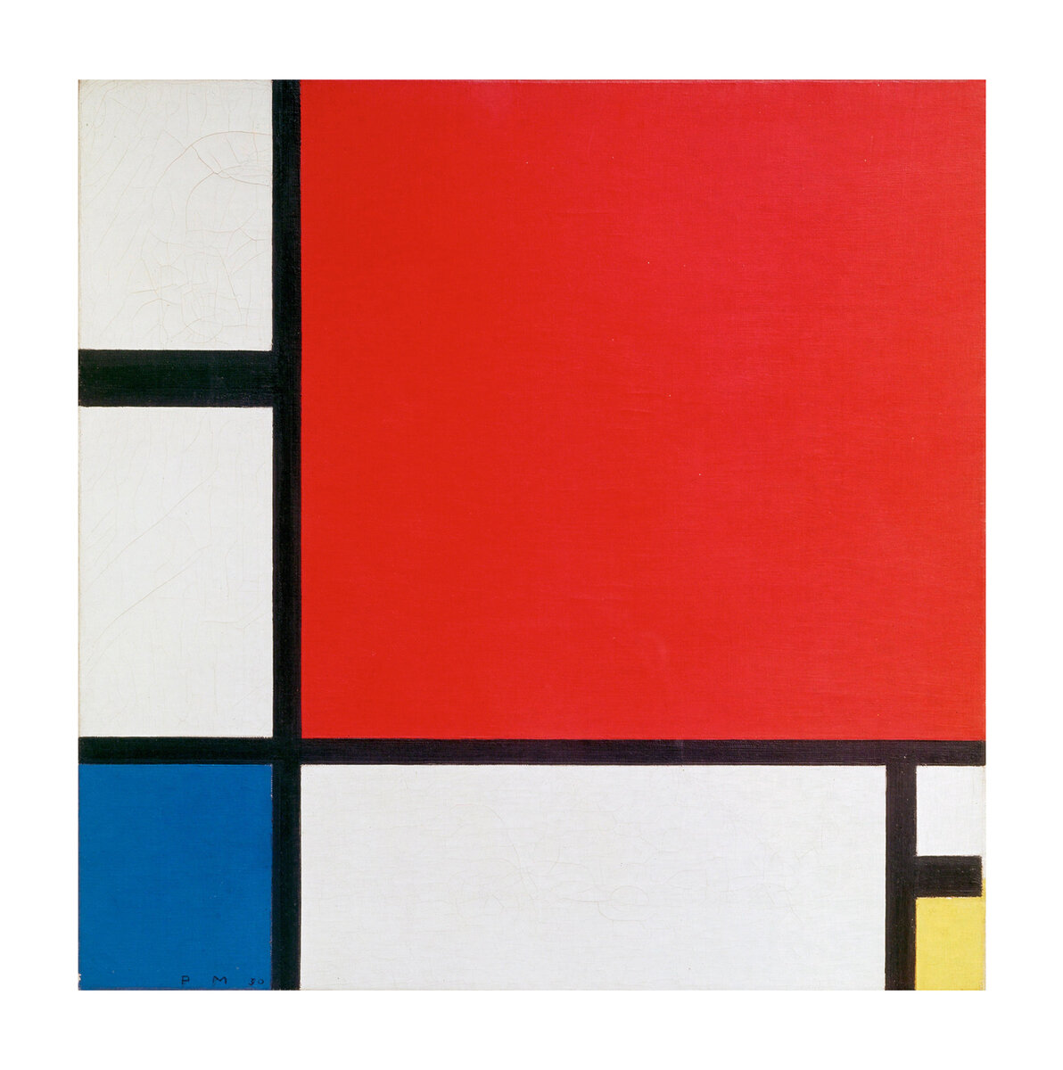 Пит Мондриан Композиция с красным, синим и жёлтым. 1930 г
