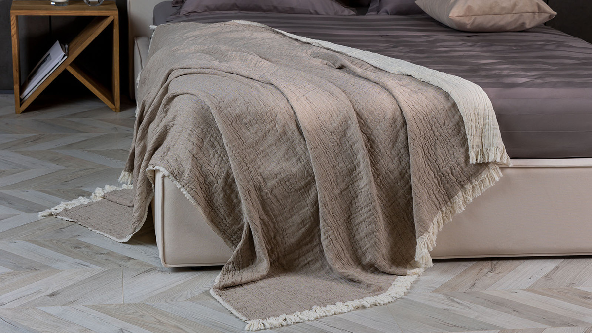 Плед All Natural цвета кофе