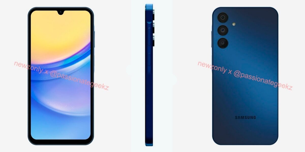 Внешний вид смартфона Samsung Galaxy A15 5G (источник: Newzonly)