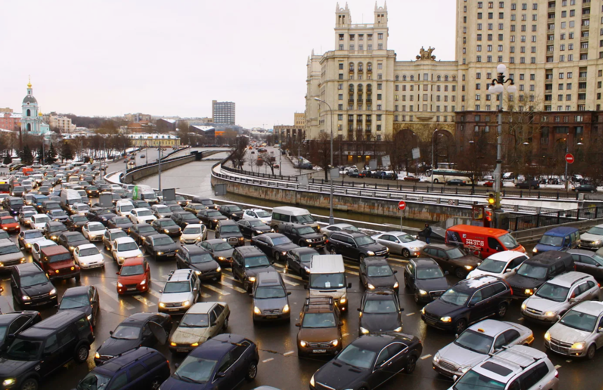 Пробки в москве картинки