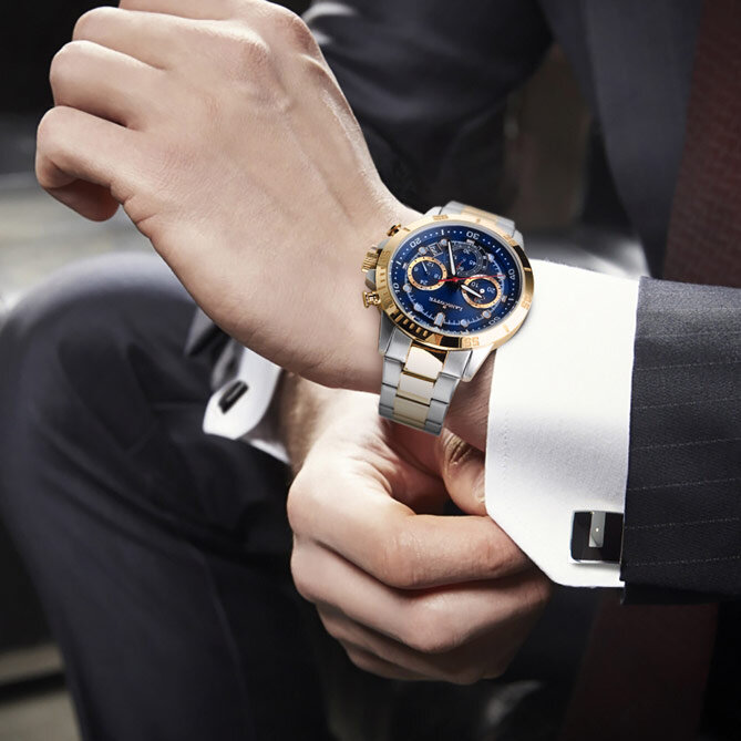 Мужские часы-хронограф Solaris