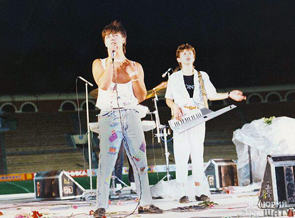 Юра Шатунов и Миша Сухомлинов, 1989 г.