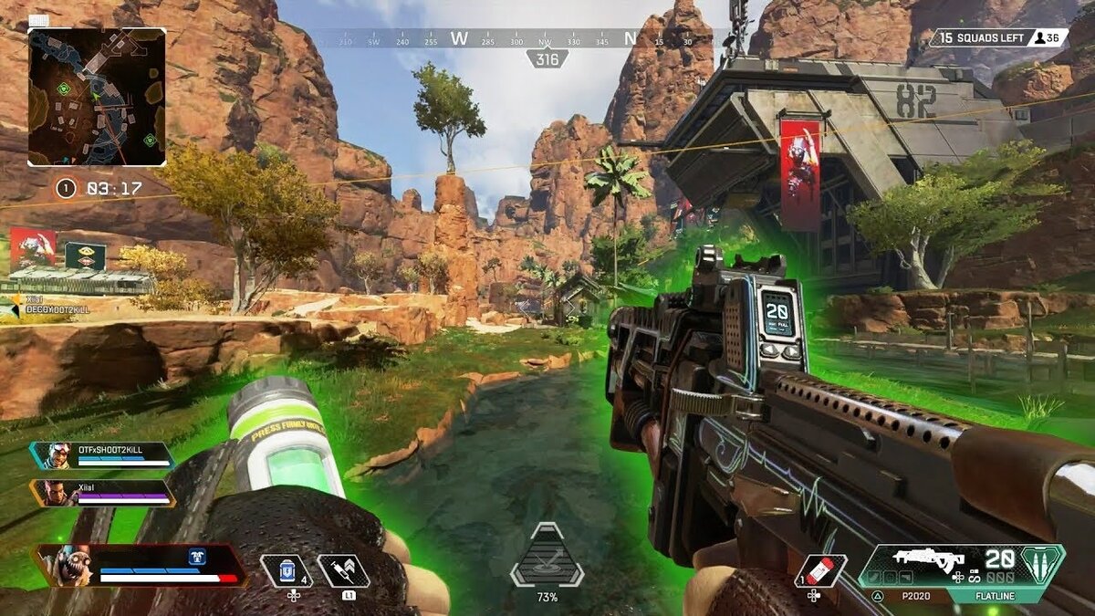 Обратите внимание, только начался отсчет до закрытия 1 зоны а количество отрядов уже 15 из 30 возможных(игра в трио)