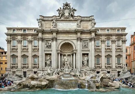 Фонтан Де-треви в Риме.