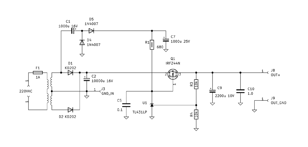Рис. 2. Low Dropout (LDO) стабилизатор