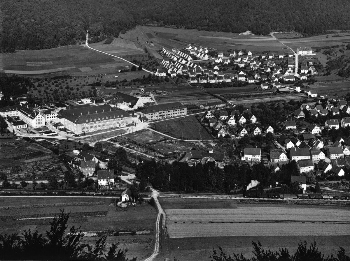 Комплекс Carl Zeiss в Оберкохене, Западная Германия, 1946 год, изображение: Aiver1986, CC BY-SA 3.0, commons.wikimedia.org