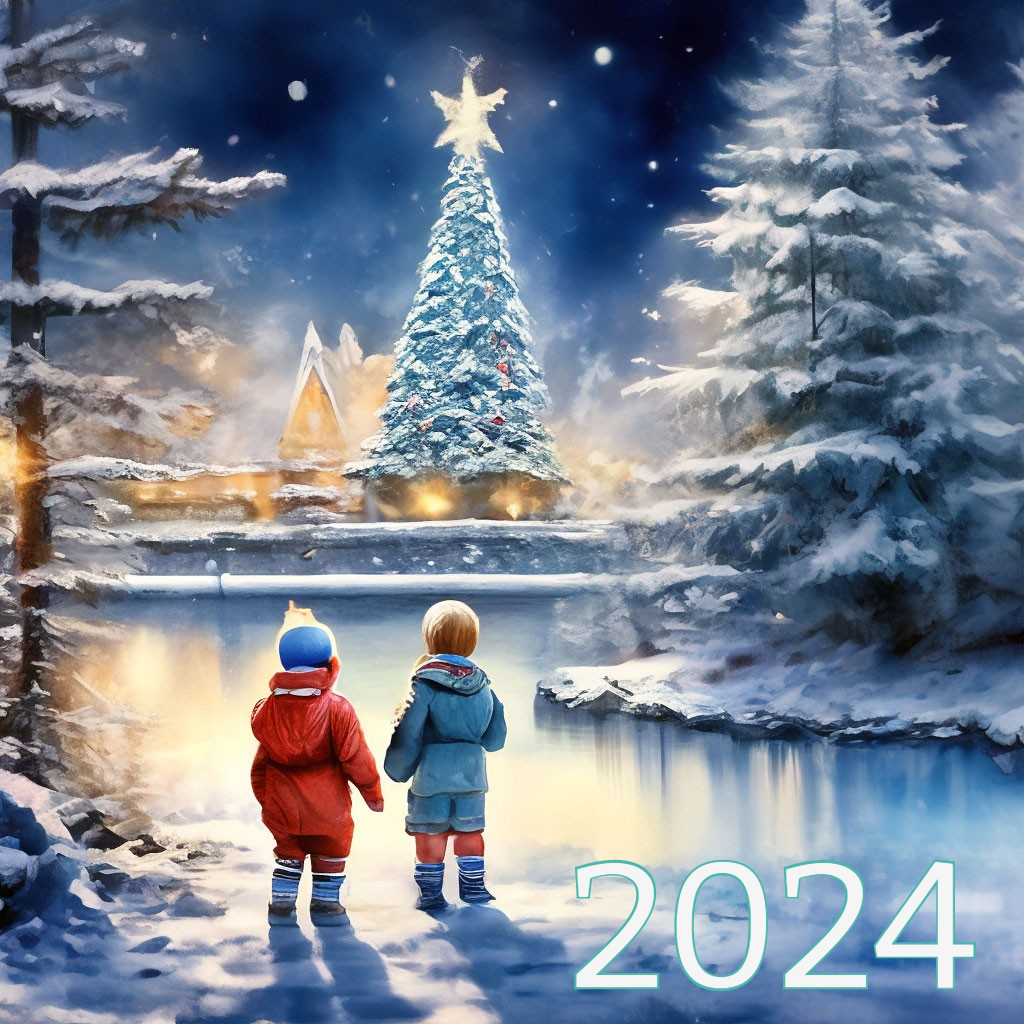 Новогодние елки открытки с новым годом - 64 фото