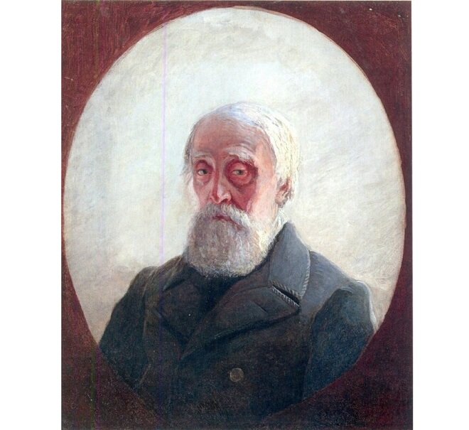 Екатерина Юнге. Портрет Федора Петровича Толстого. Государственный музей Л.Н. Толстого