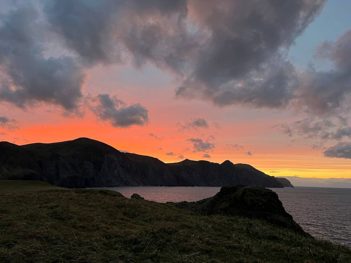 Закат на Краю света (мыс Край света, о. Шикотан)