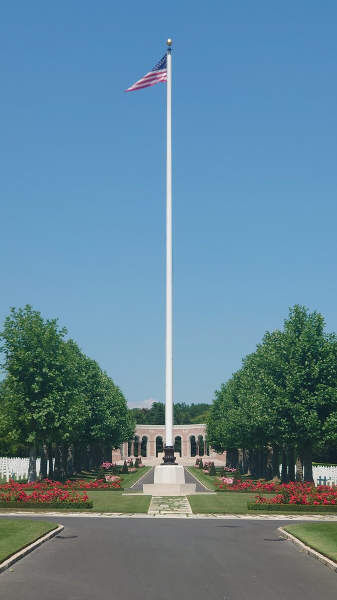 The American cemetery in Oise, France, unrelated to the story 