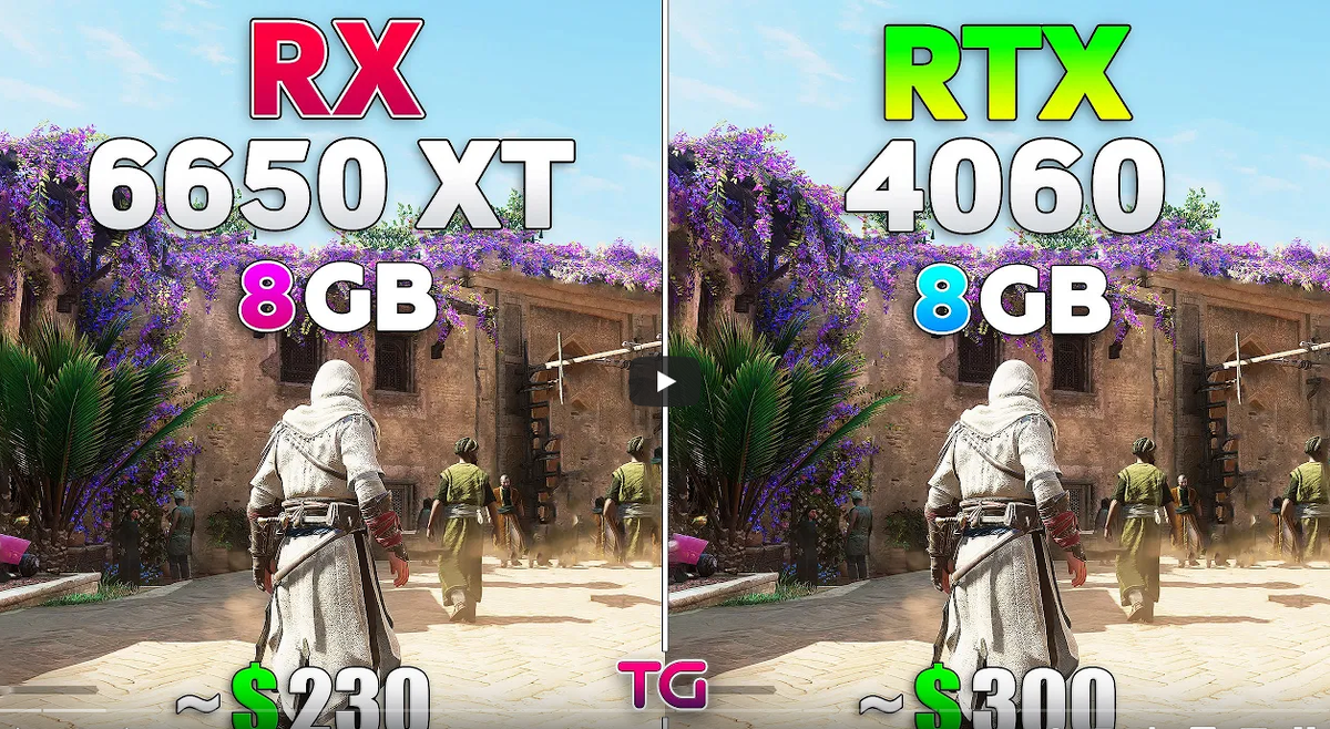 RX 6650 XT vs RTX 4060, в каких случаях побеждает дружба? | Пояснительная  Бригада! | Дзен