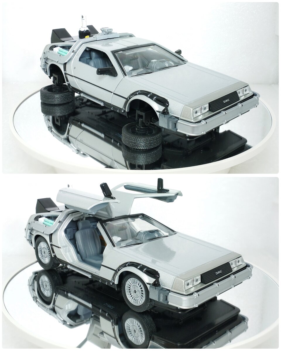 Машина времени DeLorean DMC-12 в масштабе 1:24 (из к/ф 