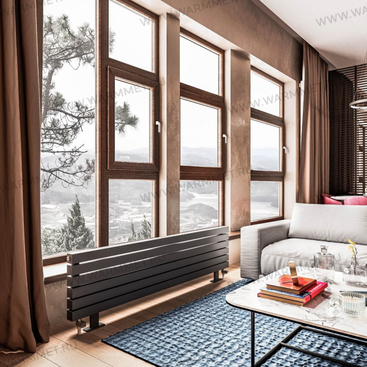 Напольный дизайн-радиатор WARMMET