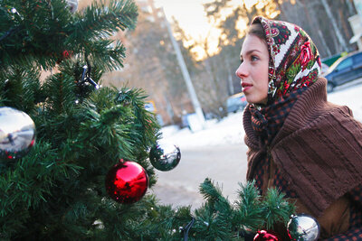    Новогодние декорации в Протвино ©Александр Жолудов Протвинское ИА