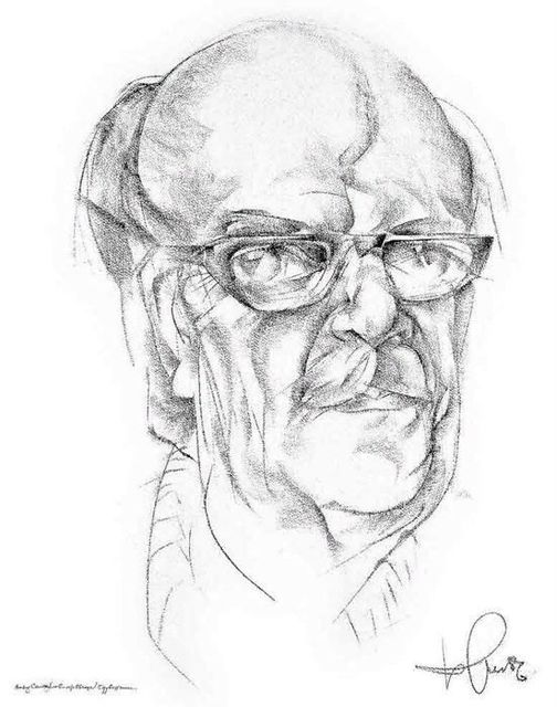 Портрет Давида Самойлова. Худ. Борис Жутовской.