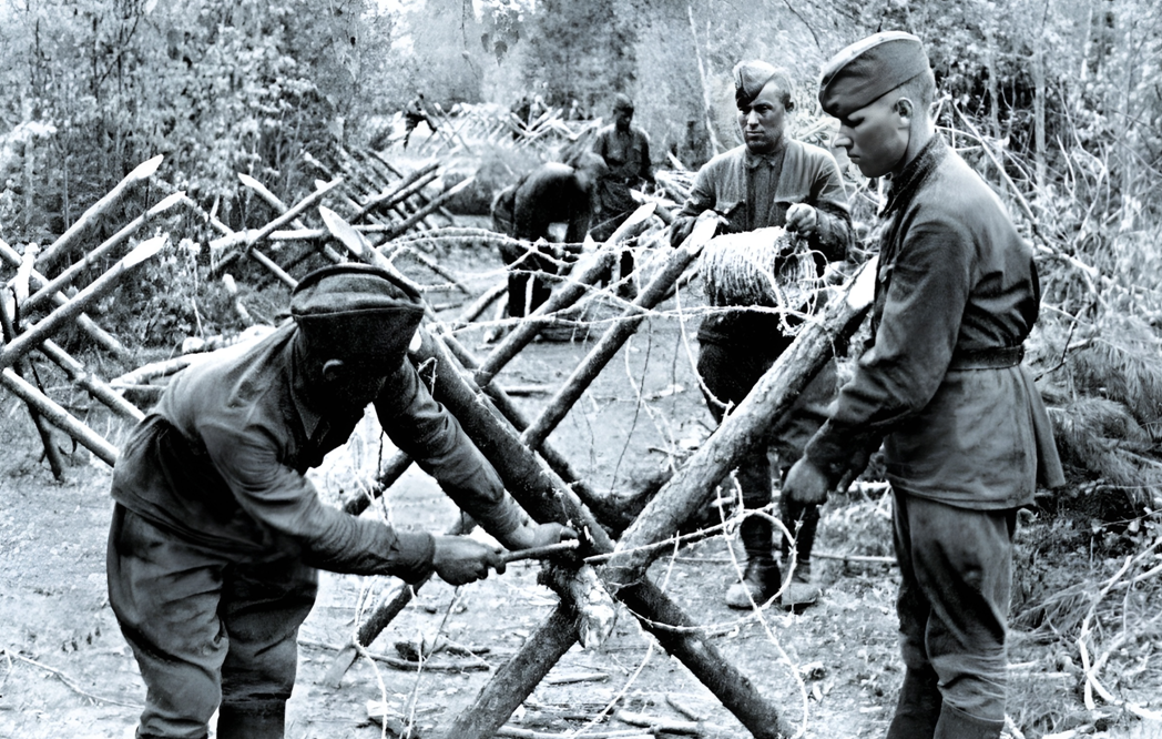 Рота заграждения инженерно-сапёрного полка.