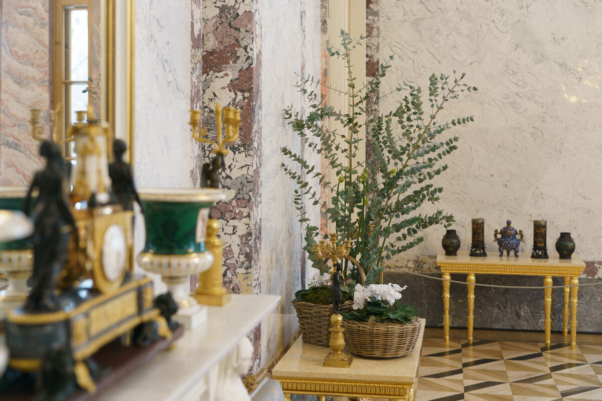 Зал с горкой в Александровском дворце. Фото: ГМЗ «Царское Село», автор - Руслан Шамуков