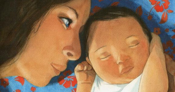 Иллюстрация из книги "Мама" Квентина Гребана и Элен Дельфорж