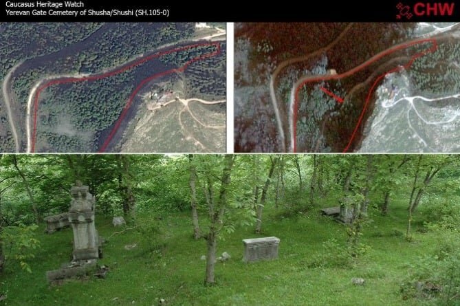 Международная организация по защите кавказского наследия Caucasus Heritage Watch констатирует, что «в период с 5 октября по 3 ноября с использованием бульдозеров была проложена дорога через...-5