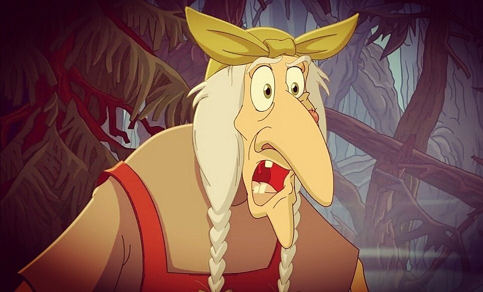 Кадр из мультфильма "Три богатыря" 