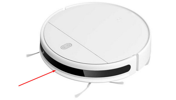 Фото 1. Бампер на роботе-пылесосе Mi Robot Vacuum-Mop Essential