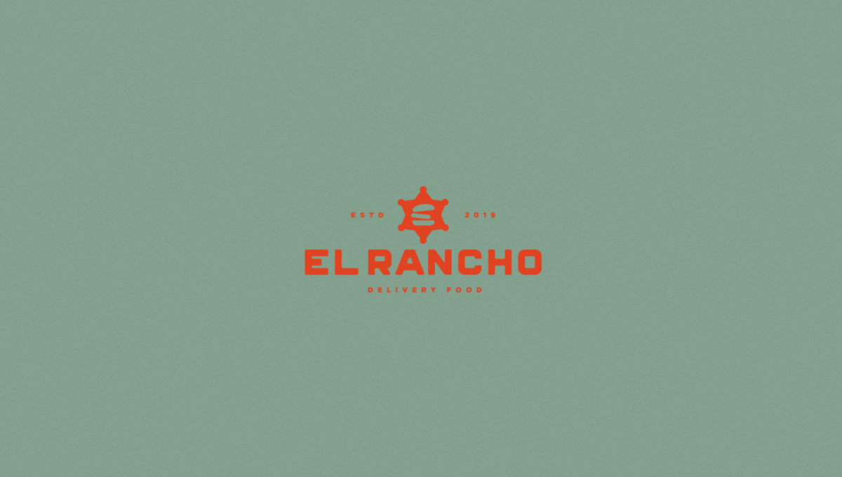 Логотип доставки еды El Rancho. Самое тяжелое, по-моему сочетание