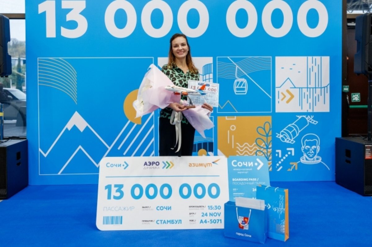    Аэропорт Сочи установил исторический рекорд по пассажиропотоку