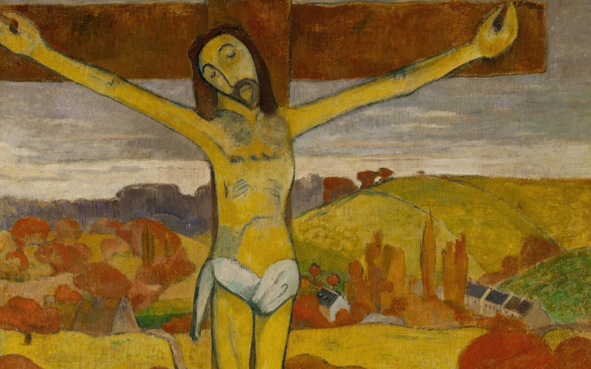 Поль Гоген "Жёлтый Христос" (фрагмент) 1889 г. Галерея Олбрайт-Нокс, Буффало, США.
