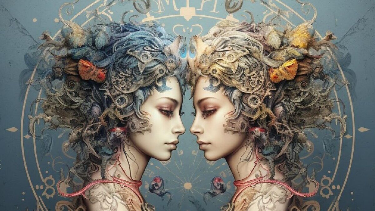    Знак Зодиака - Близнецы© RaketaNews NR | Сгенерировано нейросетью Midjourney