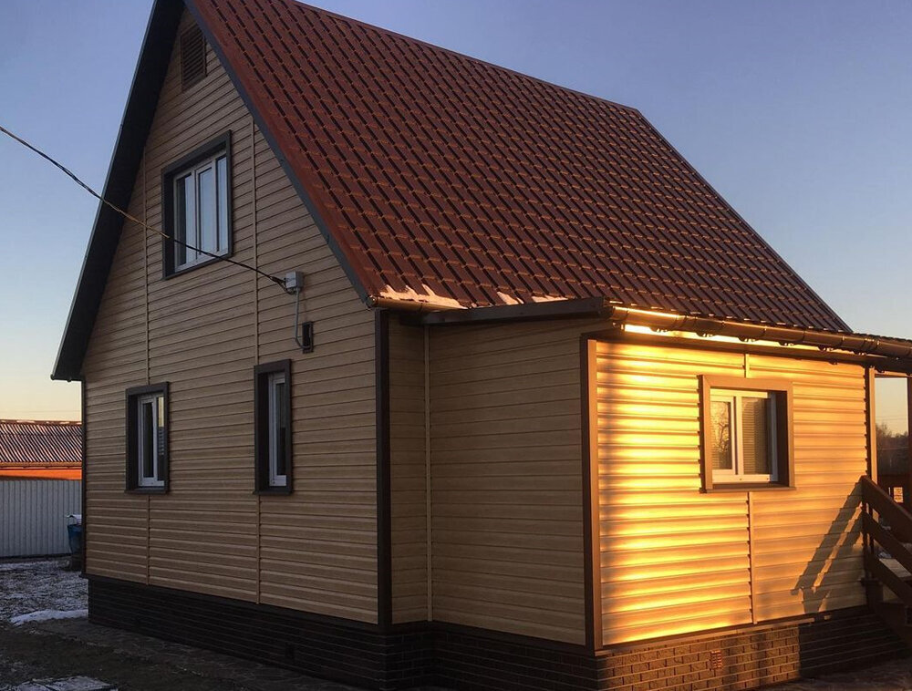 КАНАДА ПЛЮС Крашеный сайдинг | Люкс, Каштан. Источник фото профиль Инстаграм @hometoday_pro