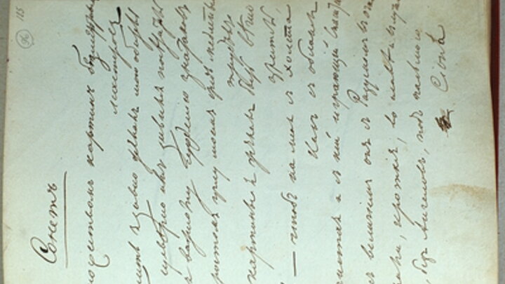 РУКОПИСЬ А.С. ПУШКИНА. ФОТО: VADIM NEKRASOV/RUSSIAN LOOK